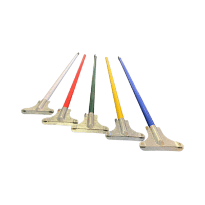 PVC Coated Metal Fan Mop Handle with Metal Holder 1.5m x 25mm