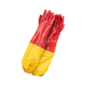 PVC Shoulder Red Gloves 60 cm