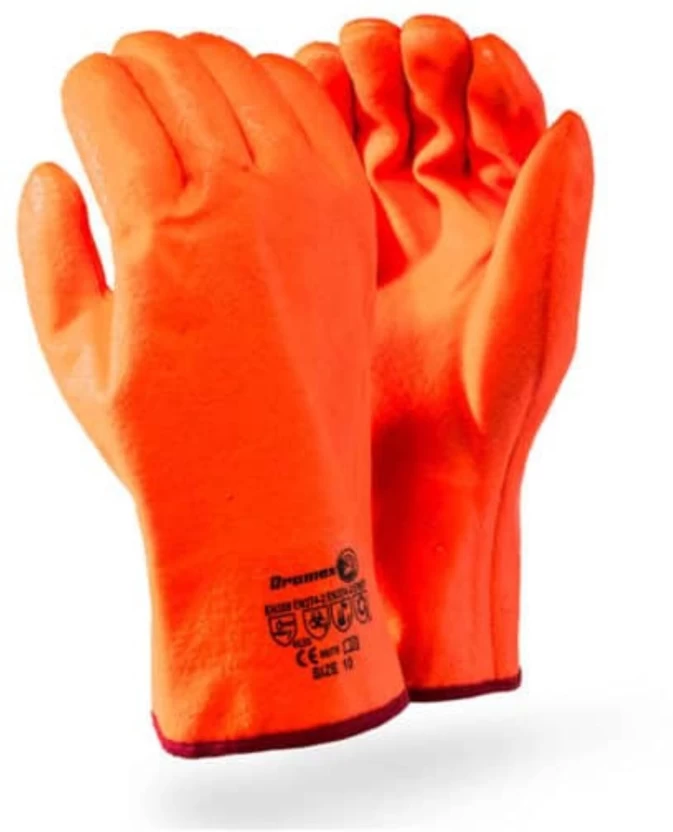 Freezer PVC Orange Gloves 27 cm