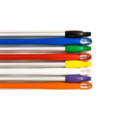 Plastic Over Moulded Aluminium Hygiene Handles Threaded 1.3m x 25mm